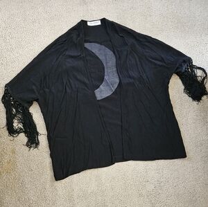 Crescent moon fringe Kimono
